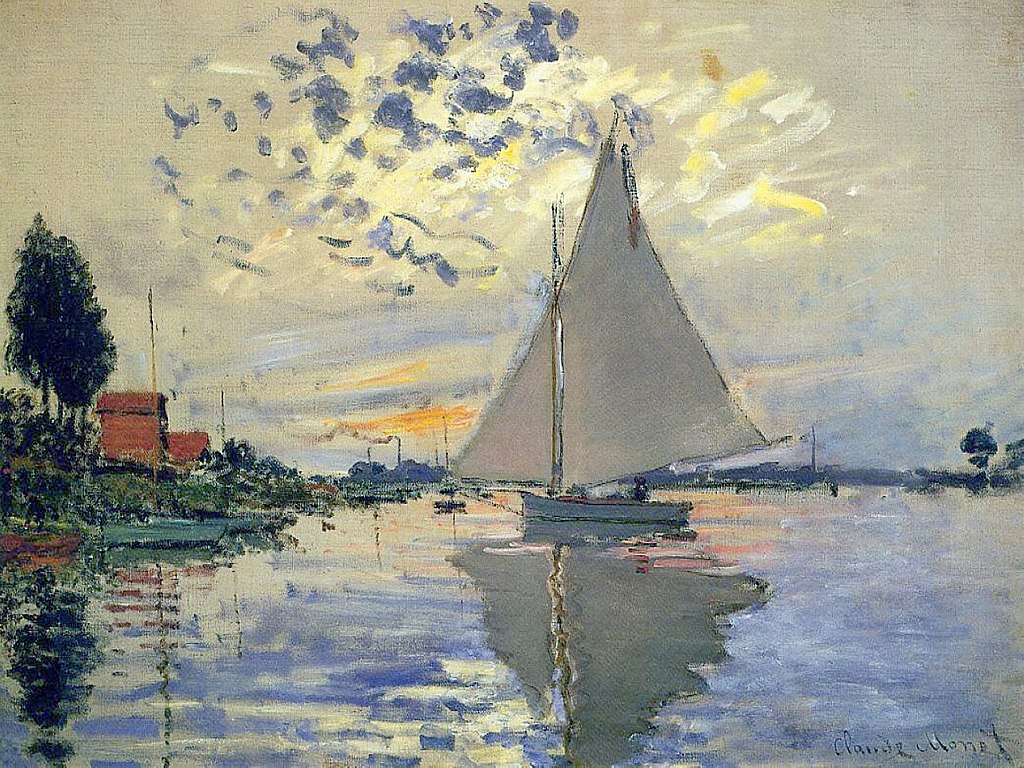 Sailing boat in Petit-Gennevilliers