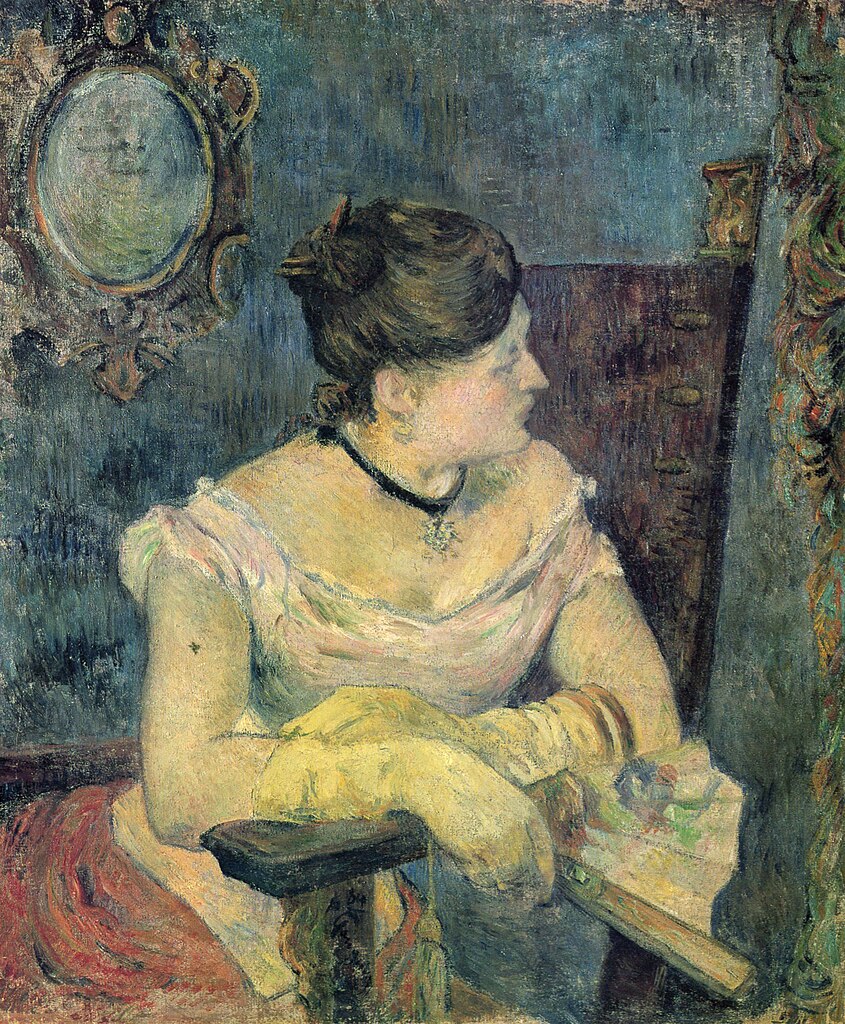 Mette Gauguin in an Evening Dress