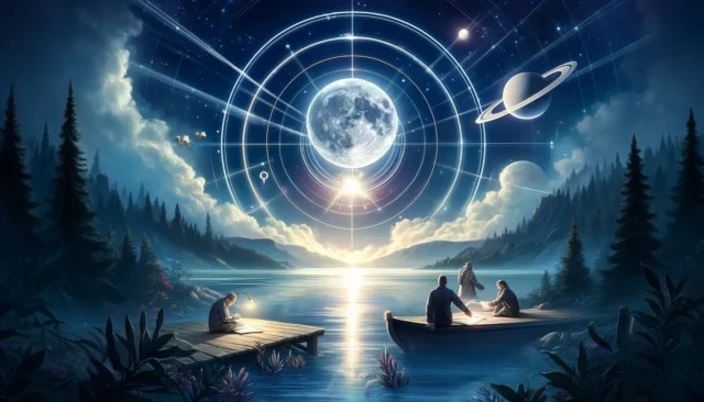 the Moon, ruler of our subconscious, in emotional, water sign Cancer in a positive trine connection to Saturn