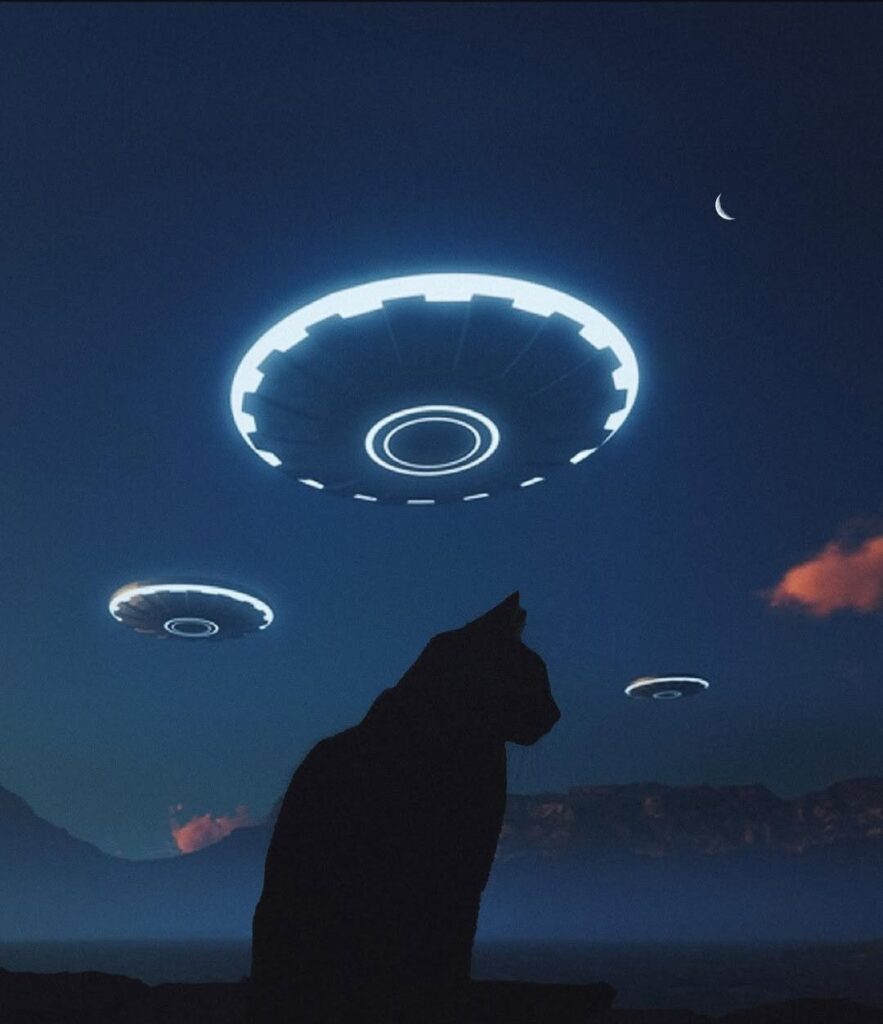 Cat and UFO