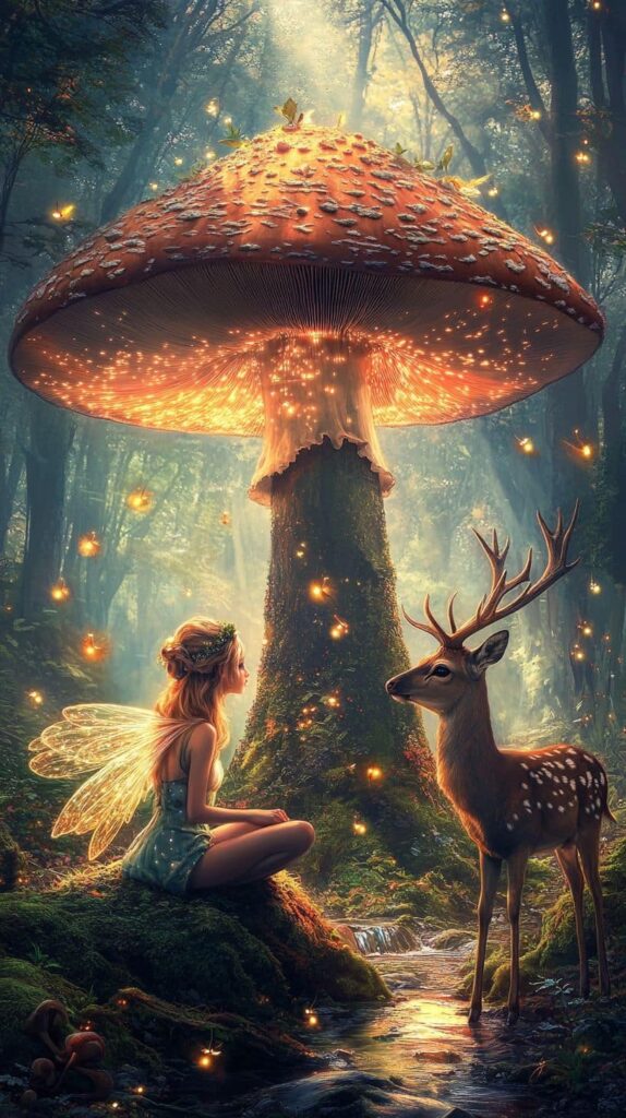 Enchanting Fairy & Deer