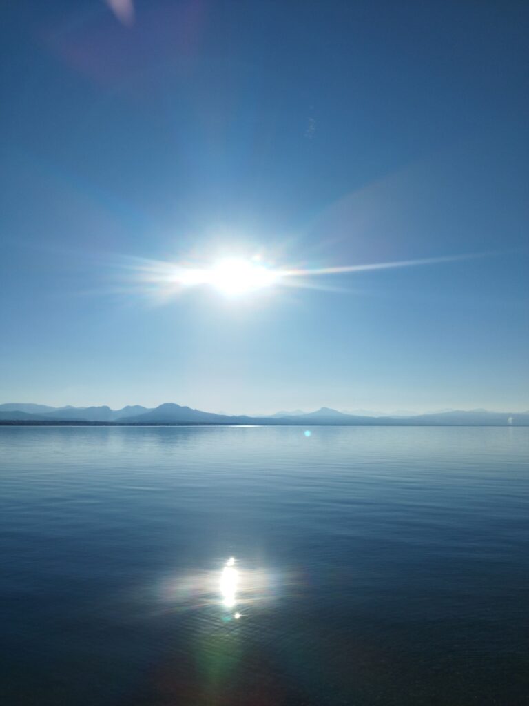 Waters of the island of the Divine Mother