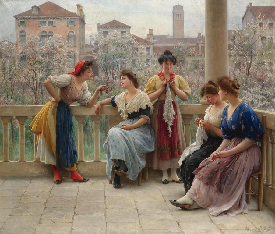 Conversation on the Terrace, Venice