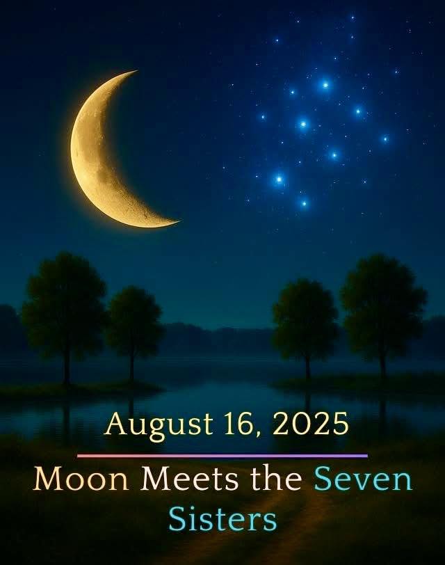 MOON & PLEIADES ALIGN