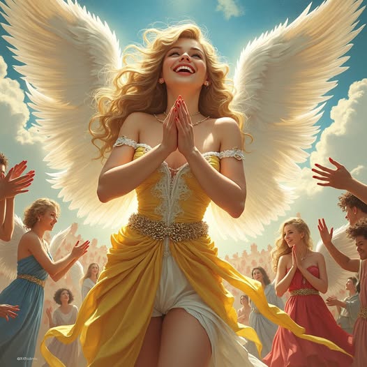 The angels are clapping for you