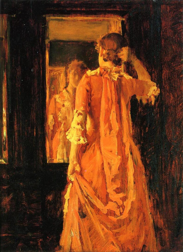 Young Woman Before a Mirror