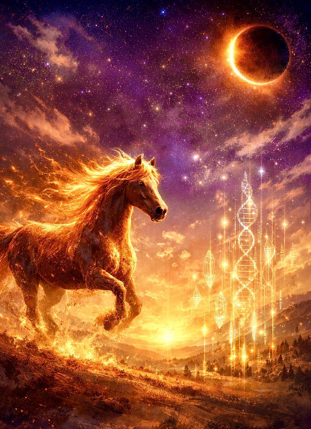 AFTER THE ECLIPSE, THE FIRE STARTS TO MOVE