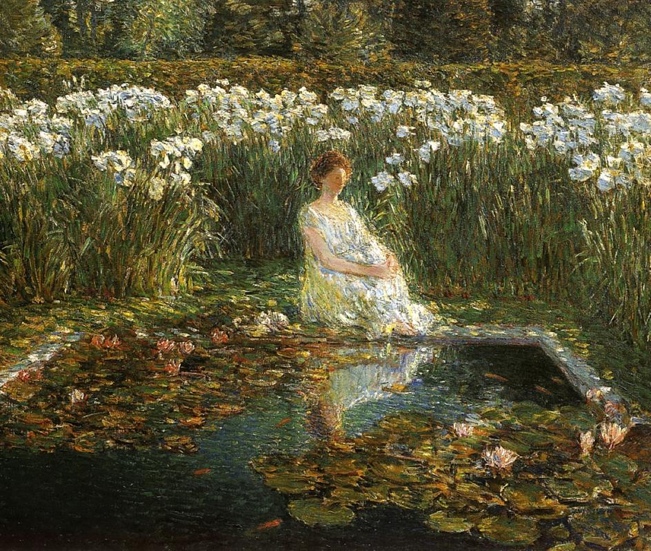 Lilies by Childe Hassam