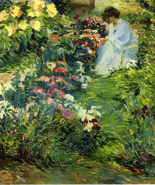 Woman in a Garden