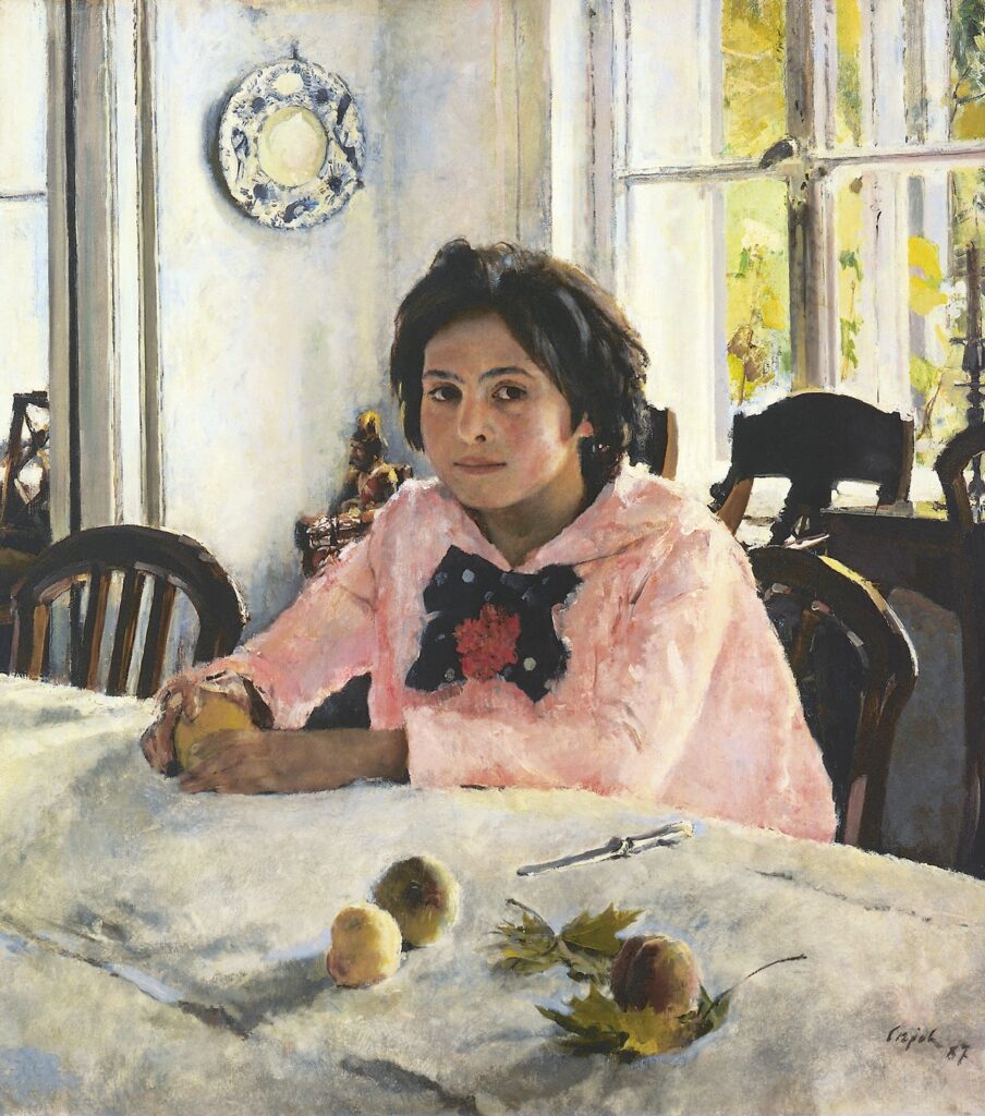 Girl With Peaches