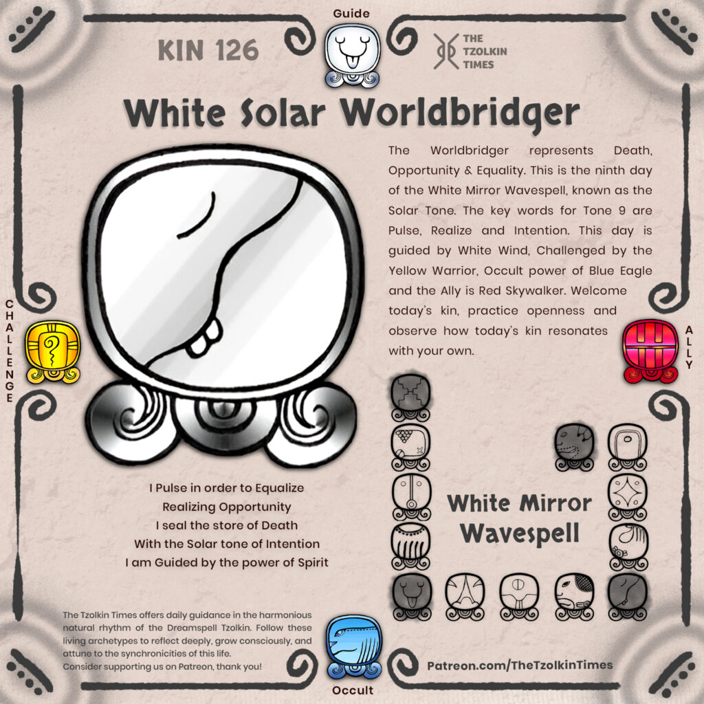 Kin 126 ~ White Solar Worldbridger