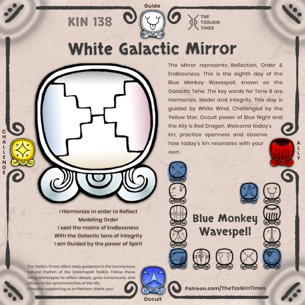 Kin 138 ~ White Galactic Mirror