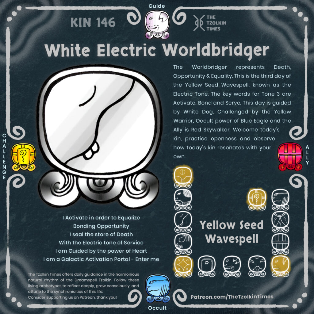 Kin 146 ~ White Electric Worldbridger