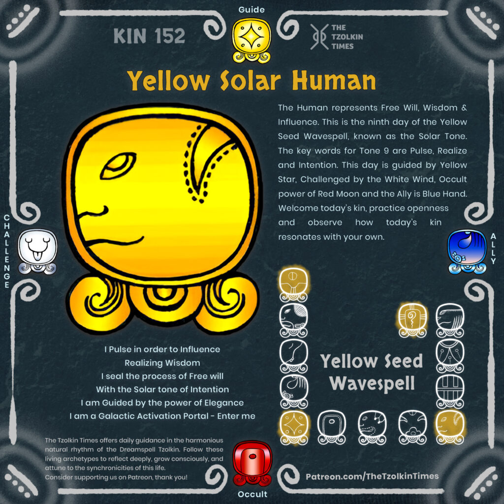 Kin 152 ~ Yellow Solar Human