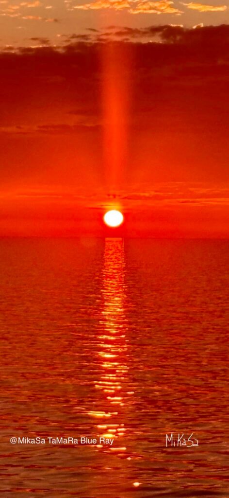 illar of Light, SUNset over the Baltic Sea