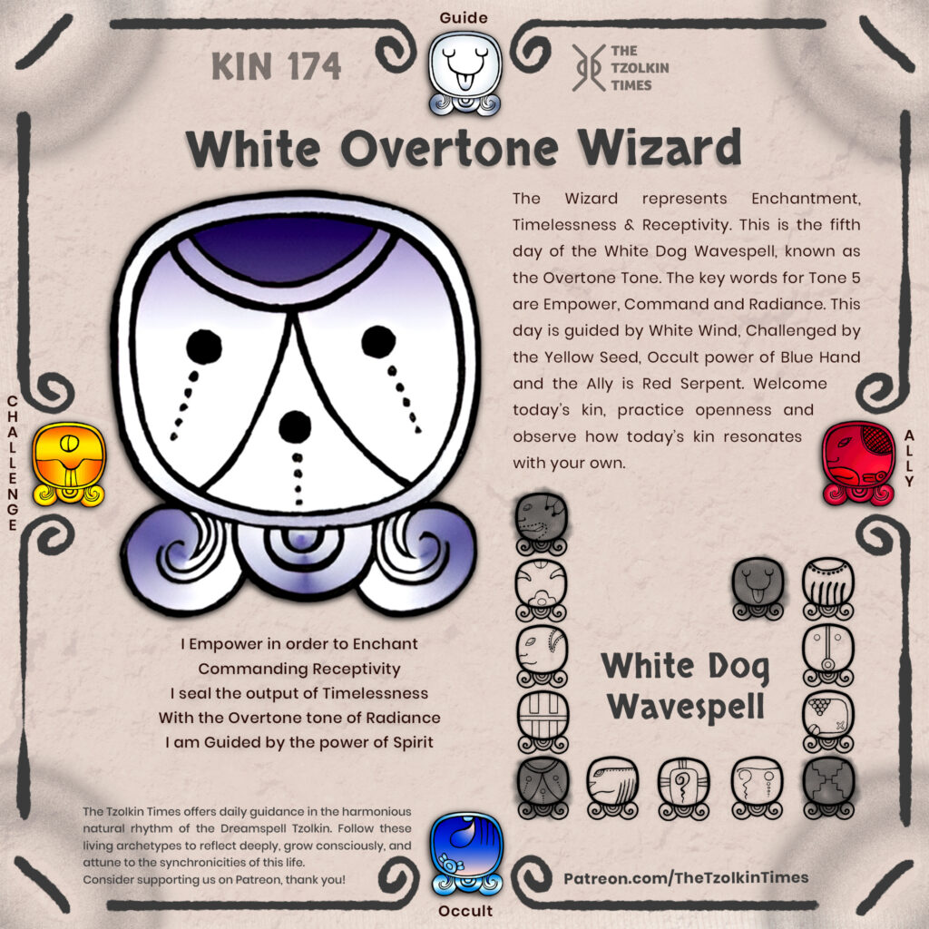 Kin 174 ~ White Overtone Wizard