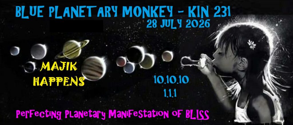 BLUE PLANETARY MONKEY