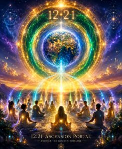 Read more about the article THE 12:21 ASCENSION PORTAL ACTIVATION MEDITATION 🙏🕉 A Call To Action For The Golden Timeline
