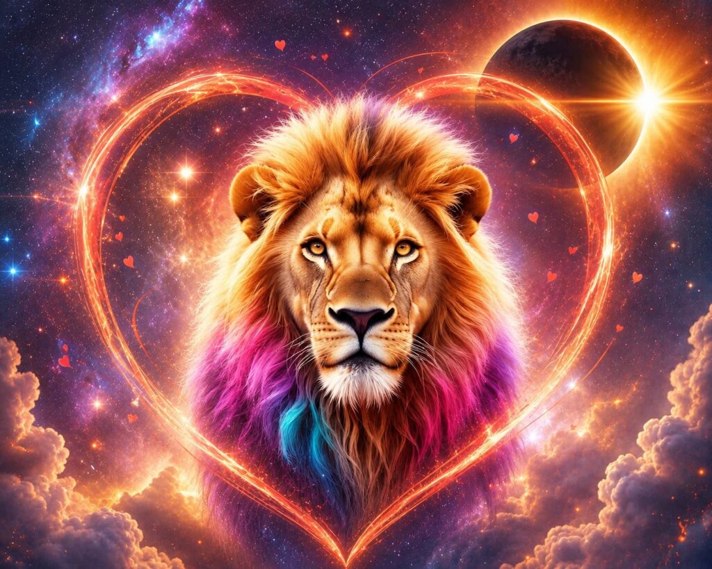 THE LION'S HEART CRACKS OPEN