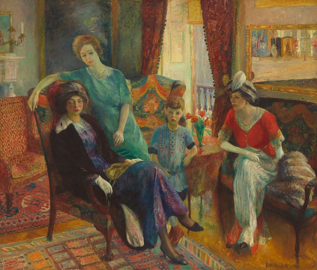 William James Glackens by Family Group