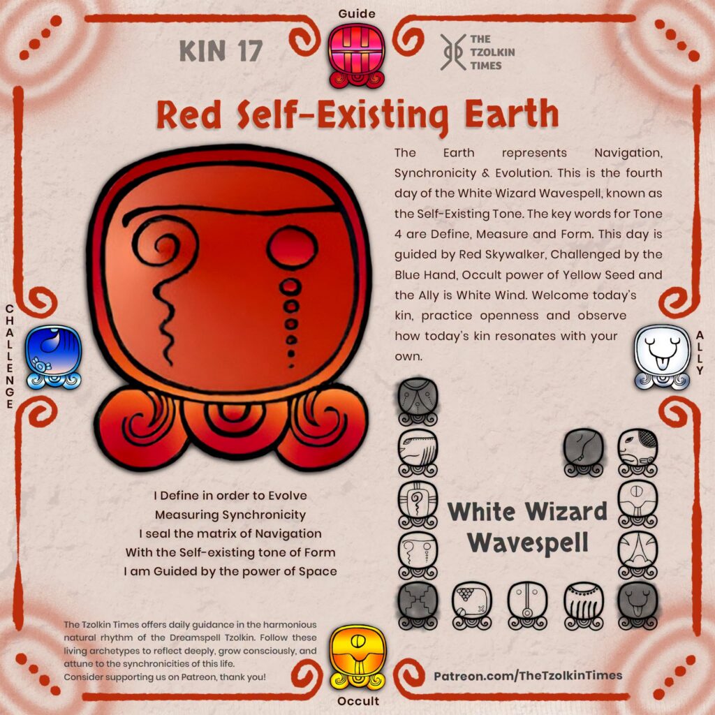 Kin 17 ~ Red Self-Existing Earth