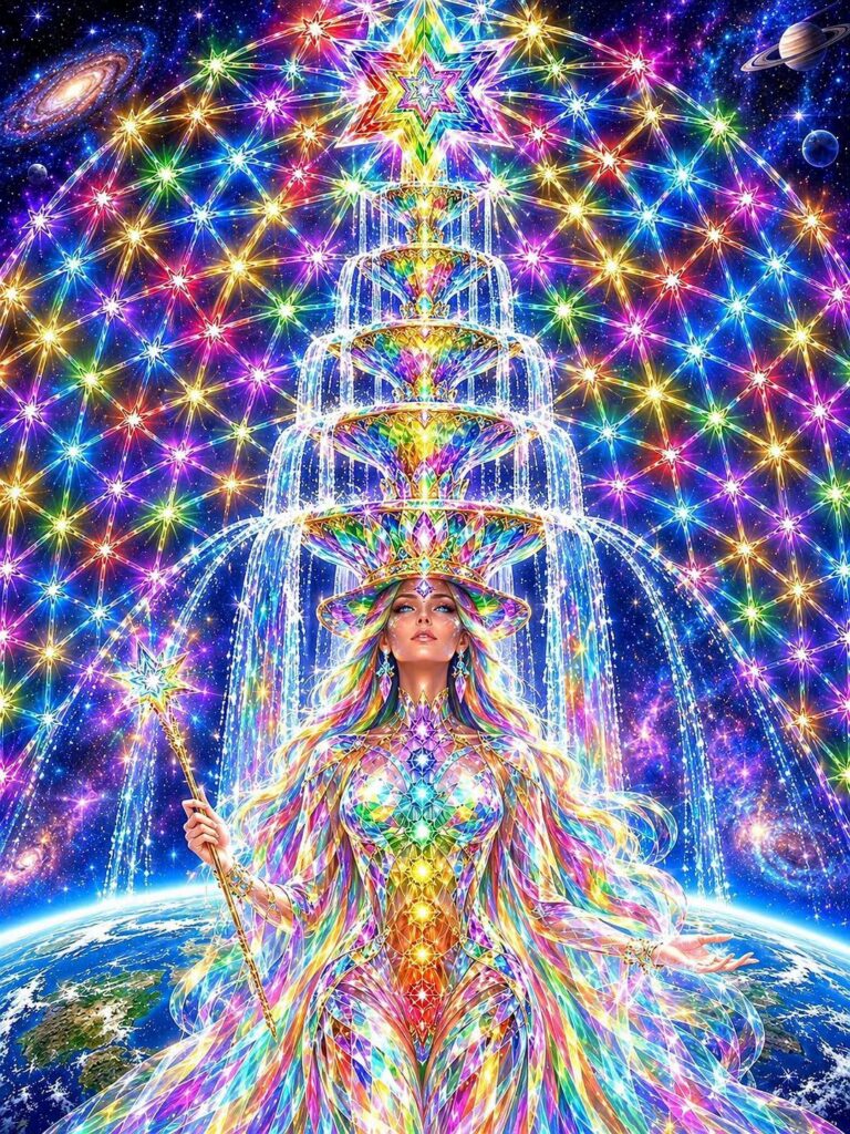 New Star layered Chakra Fountain of Life Firmament Crown