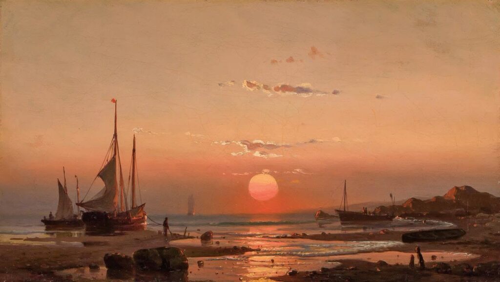 Ships at Sunset